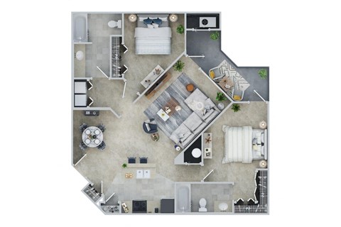 1226 Sq. Ft 2 BED - 2 BATH | Biscayne at Alexander at Patroon Creek, Albany, New York